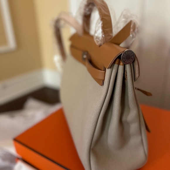 ⛔️SOLD⛔️HERBAG ZIP 31 BAG color Beton/Naturel Sable - Picture 4 of 4